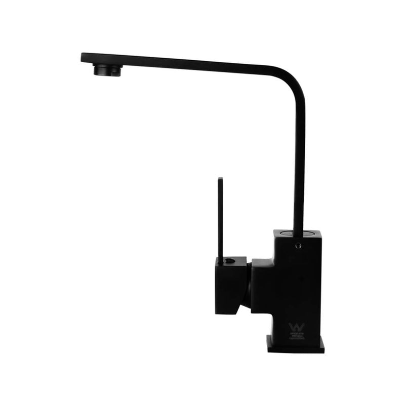 Cefito Square Kitchen Mixer Tap Laundry Basin Faucet Black