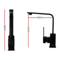 Cefito Square Kitchen Mixer Tap Laundry Basin Faucet Black