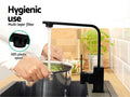 Cefito Square Kitchen Mixer Tap Laundry Basin Faucet Black