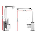 Cefito Square Kitchen Mixer Tap Chrome Basin Sink Faucet