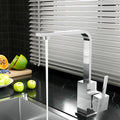 Cefito Square Kitchen Mixer Tap Chrome Basin Sink Faucet