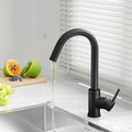 Cefito Kitchen Mixer Tap Round Black Sink Faucet Basin Laundry