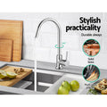 Cefito Chrome Round Kitchen Mixer Tap Basin Sink Faucet