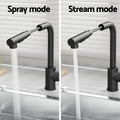 Cefito Kitchen Mixer Tap Pull Out 2 Mode Swivel WELS Black