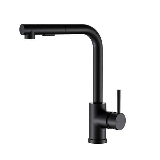 Cefito Kitchen Mixer Tap Pull Out 2 Mode Black WELS Swivel