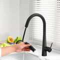 Cefito Kitchen Mixer Tap Pull Out Round 2 Mode Black WELS