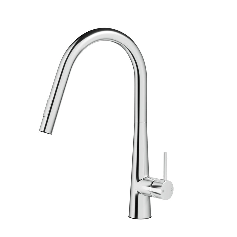 Cefito Pull Out Kitchen Mixer Tap 2 Mode Chrome Round WELS