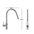 Cefito Pull Out Kitchen Mixer Tap 2 Mode Chrome Round WELS