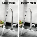 Cefito Pull Out Kitchen Mixer Tap 2 Mode Chrome Round WELS