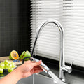 Cefito Pull Out Kitchen Mixer Tap 2 Mode Chrome Round WELS