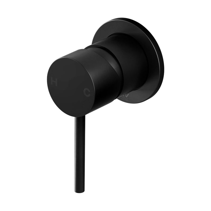 Cefito Basin Mixer Tap Round Black Brass Bathroom Faucet