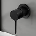 Cefito Basin Mixer Tap Round Black Brass Bathroom Faucet