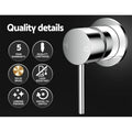 Cefito Wall Basin Mixer Tap Round Brass Chrome Bathtub