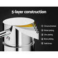 Cefito Wall Basin Mixer Tap Round Brass Chrome Bathtub