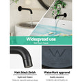 Cefito Black Wall Bath Mixer Tap Shower Spout Round Bathtub