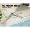 Cefito Square Swivel Bath Mixer Tap Chrome Wall Spout Bathtub