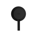 Cefito Basin Twin Tap Wall Round Brass Black Faucet Shower