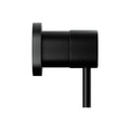 Cefito Basin Twin Tap Wall Round Brass Black Faucet Shower