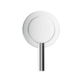 Cefito Basin Twin Tap Wall Round Brass Chrome Faucet