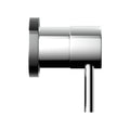 Cefito Basin Twin Tap Wall Round Brass Chrome Faucet