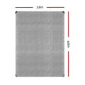 Instahut Tarp 3.6x4.8m Canvas Heavy Duty Sun Cover Camping