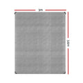 Instahut Tarp 3x3.6m Canvas Heavy Duty Camping Sun Cover