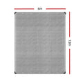Instahut Tarp 6x7.3m Heavy Duty Canvas Camping Sun Cover