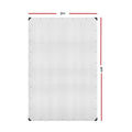 Instahut Tarp 3x4m Heavy Duty Canvas Tarpaulin Clear Camping