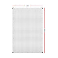 Instahut Tarp 4x6m Canvas Heavy Duty Clear Tarpaulin Camping