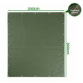 Instahut 2x3m Tarp 600GSM Heavy Duty Canvas Water Resistant
