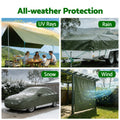 Instahut 3x4m Tarp 600GSM Heavy Duty Water Resistant Camping Canvas