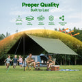 Instahut 4x6m Tarp 600GSM Heavy Duty Canvas Water Resistant