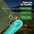 Instahut 4x6m Tarp 600GSM Heavy Duty Canvas Water Resistant