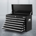 Giantz 10 Drawer Tool Box Cabinet Black Garage Storage Organiser