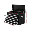 Giantz 10 Drawer Tool Box Cabinet Black Garage Storage Organiser