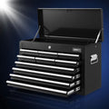 Giantz 10 Drawer Tool Box Cabinet Black Garage Storage Organiser