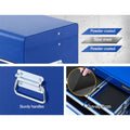 Giantz 10 Drawer Tool Box Cabinet Storage Organiser Blue