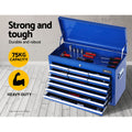 Giantz 10 Drawer Tool Box Cabinet Storage Organiser Blue