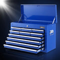 Giantz 10 Drawer Tool Box Cabinet Storage Organiser Blue