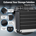 Giantz Tool Chest Trolley 10 Drawer Toolbox Storage Black