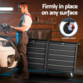 Giantz Tool Chest Trolley 10 Drawer Toolbox Storage Black