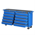 Giantz 10 Drawer Tool Chest Trolley Toolbox Storage Blue