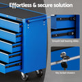 Giantz 10 Drawer Tool Chest Trolley Toolbox Storage Blue