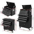 Giantz Tool Chest Trolley 12 Drawer Storage Cabinet Toolbox