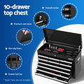 Giantz 13 Drawer Tool Box Cabinet Storage Organiser Black