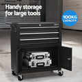 Giantz 13 Drawer Tool Box Cabinet Storage Organiser Black
