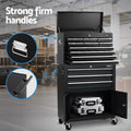Giantz 13 Drawer Tool Box Cabinet Storage Organiser Black