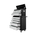 Giantz 14 Drawer Tool Box Cabinet Trolley Grey Garage Storage
