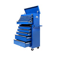 Giantz 14 Drawer Tool Box Trolley Cabinet Garage Storage Blue