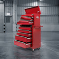 Giantz 14 Drawer Tool Box Cabinet Trolley Red Mechanic Storage